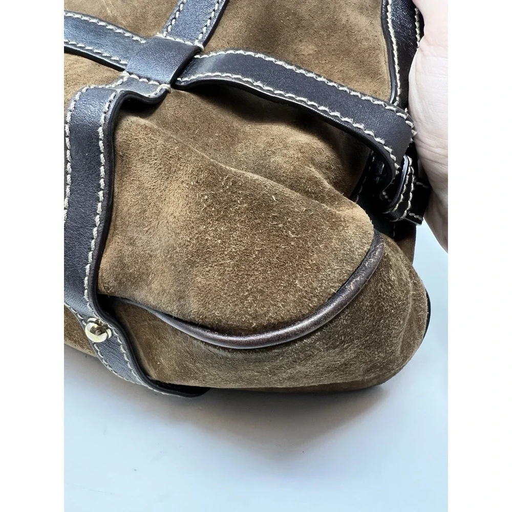 GUCCI Suede Interlocking G Royal Satchel Rare - Picture 16 of 16